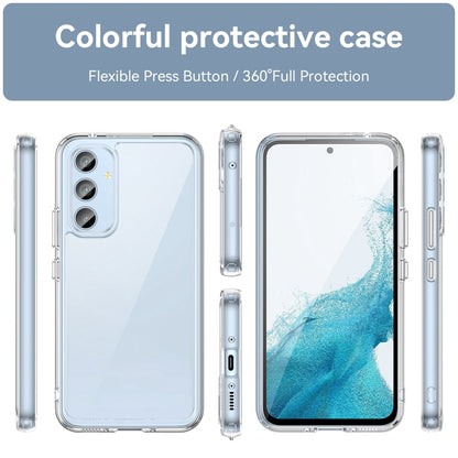 For Samsung Galaxy A54 5G Colorful Series Acrylic + TPU Phone Case(Transparent) - Galaxy Phone Cases by buy2fix | Online Shopping UK | buy2fix