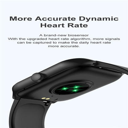 P58 1.96 inch Color Screen Smart Watch Support Heart Rate Monitoring / Blood Pressure Monitoring(Black) - Smart Wear by buy2fix | Online Shopping UK | buy2fix