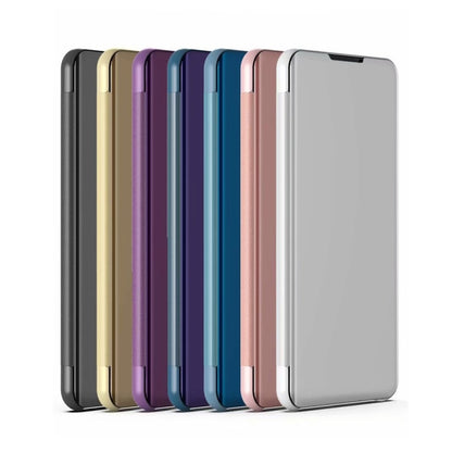 For Xiaomi Redmi 12C Plated Mirror Horizontal Flip Leather Case with Holder(Gold) - Xiaomi Cases by buy2fix | Online Shopping UK | buy2fix