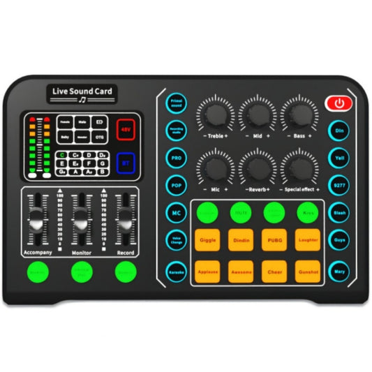 M6 Live Sound Card Multifunctional Wireless Voice Changer Broadcast Mixer - Consumer Electronics by buy2fix | Online Shopping UK | buy2fix