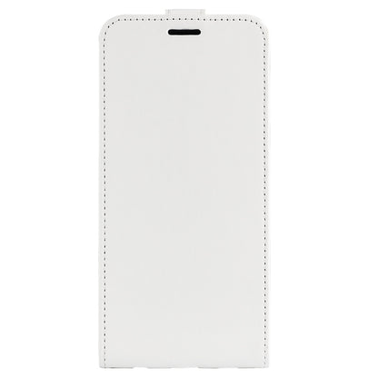 For Motorola Moto G72 R64 Texture Single Vertical Flip Leather Phone Case(White) - Motorola Cases by buy2fix | Online Shopping UK | buy2fix