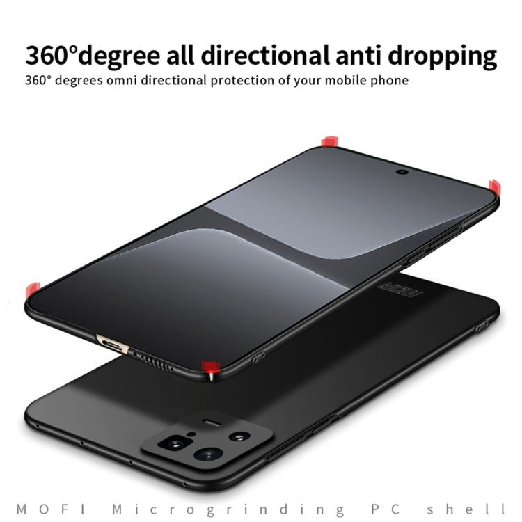 For Xiaomi 13 Pro MOFI Frosted Ultra-thin PC Hard Case(Black) - 13 Pro Cases by MOFI | Online Shopping UK | buy2fix