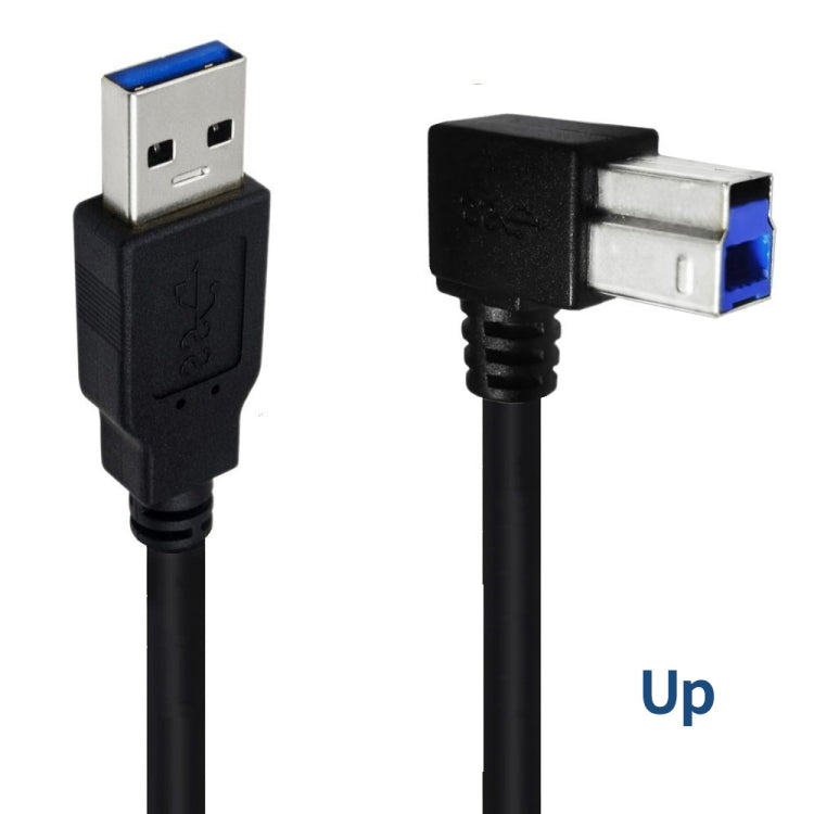 JUNSUNMAY USB 3.0 A Male to USB 3.0 B Male Adapter Cable Cord 1.6ft/0.5M for Docking Station, External Hard Drivers, Scanner, Printer and More(Up) - USB 3.0 by JUNSUNMAY | Online Shopping UK | buy2fix