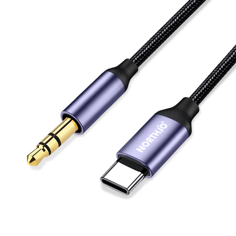 NORTHJO UTM03 Type-C to 3.5mm Audio Aux Jack Headphone Cable, Length:1m - Video & Audio Cable by NORTHJO | Online Shopping UK | buy2fix