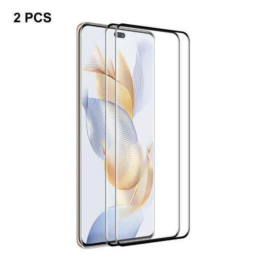 For Honor 90 Pro 2pcs ENKAY Hat-Prince 3D Curved Full Glue High Sense Tempered Glass Film - Honor Tempered Glass by ENKAY | Online Shopping UK | buy2fix