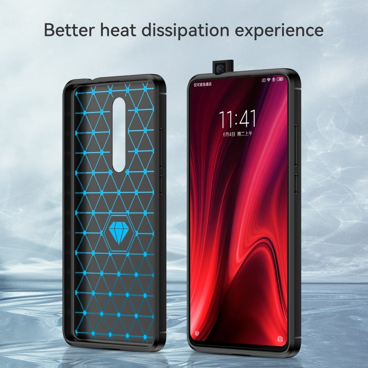 For Xiaomi Redmi K20 / K20 Pro / Mi 9T / 9T Pro Brushed Texture Carbon Fiber TPU Case - Xiaomi Cases by buy2fix | Online Shopping UK | buy2fix