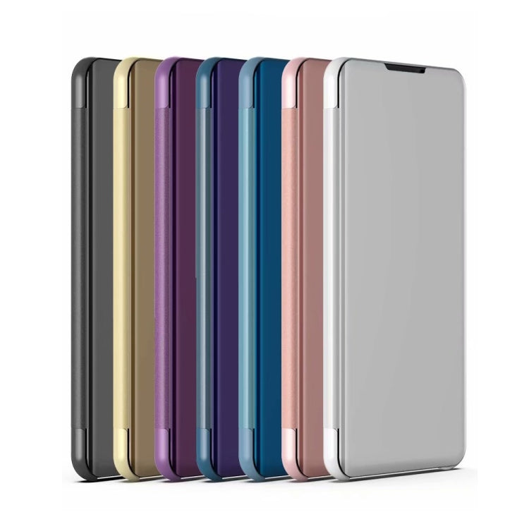 For Galaxy M60S / A81 / Note 10 Lite Plated Mirror Horizontal Flip Leather Case with Holder(Purple Blue) - Samsung Accessories by buy2fix | Online Shopping UK | buy2fix