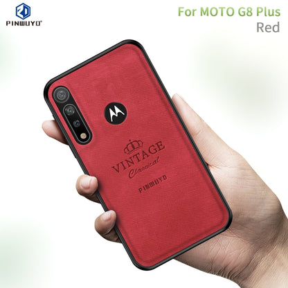 For MOTO G8 Plus PINWUYO Zun Series PC + TPU + Skin Waterproof And Anti-fall All-inclusive Protective Shell(Red) - Motorola Cases by PINWUYO | Online Shopping UK | buy2fix