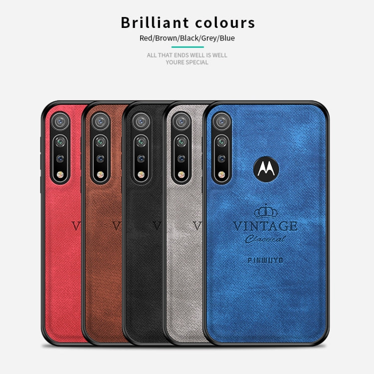 For MOTO G8 Plus PINWUYO Zun Series PC + TPU + Skin Waterproof And Anti-fall All-inclusive Protective Shell(Red) - Motorola Cases by PINWUYO | Online Shopping UK | buy2fix