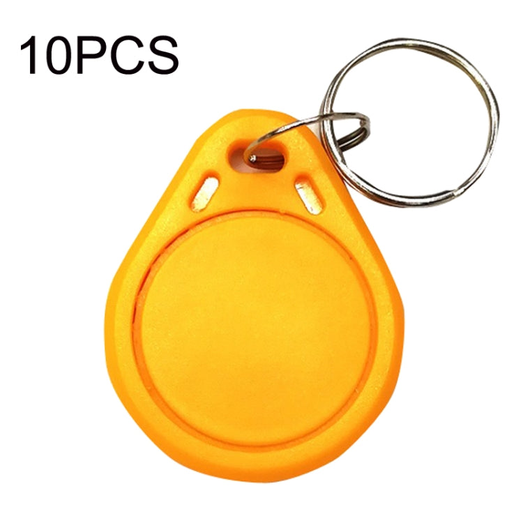 10PCS IC Access Control Card Entree Control M1 Compatibel Fudan Rfid 13.56Mhz Keyfob Sleutelhanger Tag Sleutelhanger(Orange) - Security by buy2fix | Online Shopping UK | buy2fix