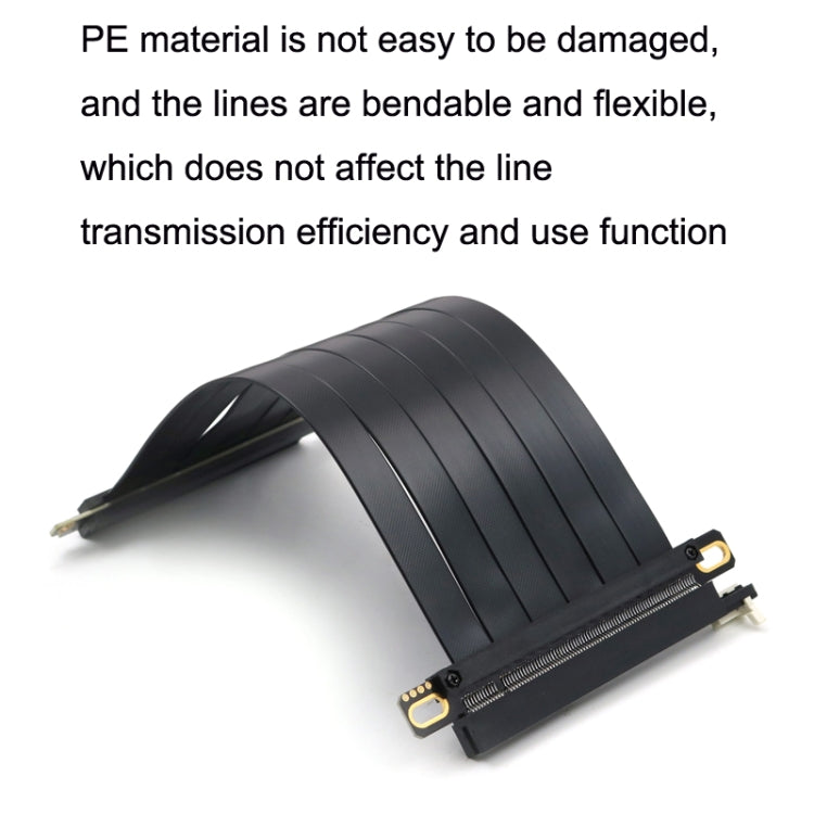 PCI-E 3.0 16X 180-degree Graphics Card Extension Cable Adapter Cable, Length: 20cm -  by buy2fix | Online Shopping UK | buy2fix