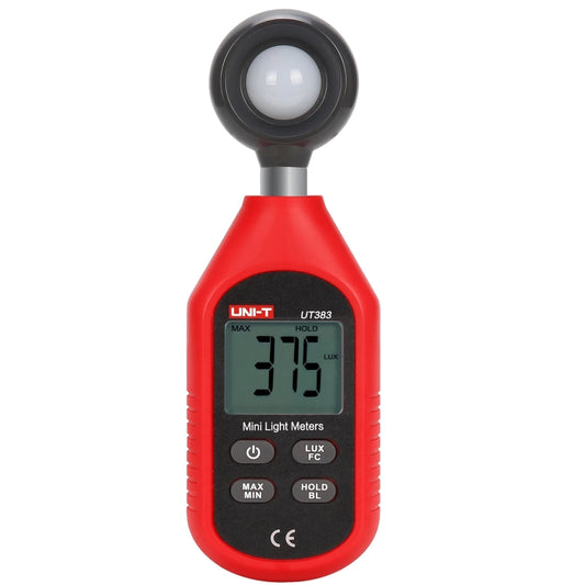 UNI-T UT383 200,000 LUX Digital Luxmeter Luminance Light Meter With LCD Backlit Display - Light & Sound Meter by UNI-T | Online Shopping UK | buy2fix