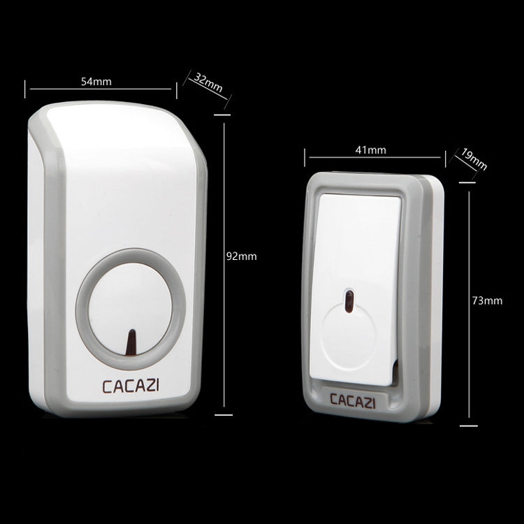 CACAZI W-899 Smart Home Wireless Doorbell Remote Control Doorbell, Style:UK Plug - Security by CACAZI | Online Shopping UK | buy2fix