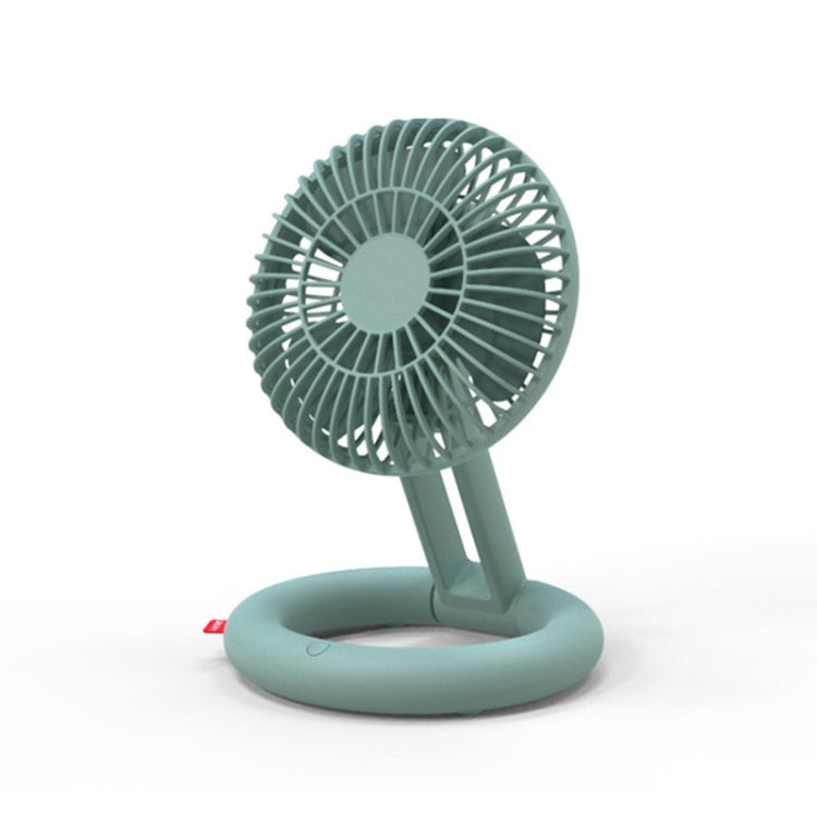 Desktop Folding Fan USB Charging Circulation Fan Mini Handheld Portable Laying Fan(Green) - Electric Fans by buy2fix | Online Shopping UK | buy2fix