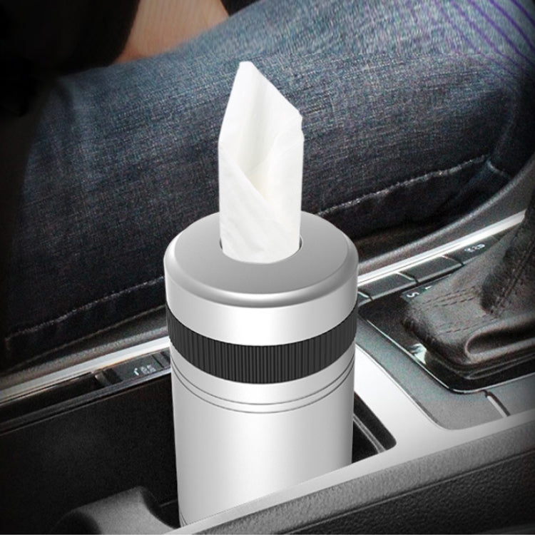 BEN.JACK Vehicle Tissue Container Multifunctional Decorative Items(Silver) -  by BEN.JACK | Online Shopping UK | buy2fix