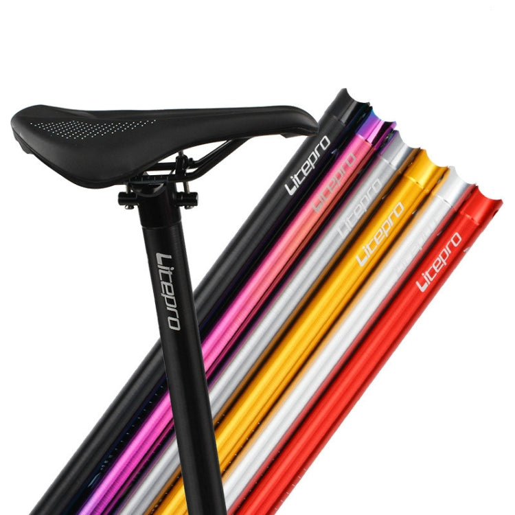 Litepro 412 Folding Bicycle Seatpost 33.9mm LP Plum Blossom Seat Tube, Colour: Black - Outdoor & Sports by Litepro | Online Shopping UK | buy2fix