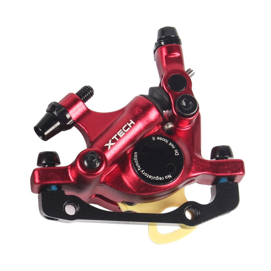 ZOOM HB100 Mountain Bike Hydraulic Brake Caliper Folding Bike Cable Pull Hydraulic Disc Brake Caliper, Style:Front(Red) - Outdoor & Sports by Zoom | Online Shopping UK | buy2fix