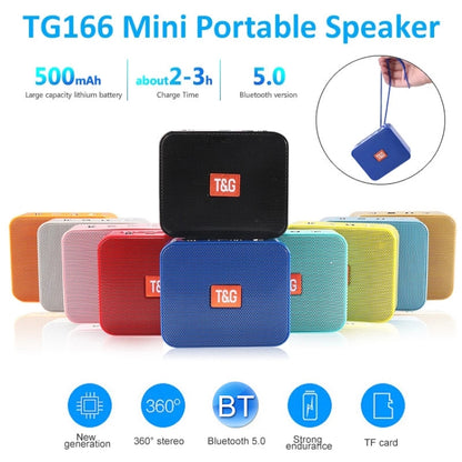 T&G TG166 Color Portable Wireless Bluetooth Small Speaker(Red) - Mini Speaker by T&G | Online Shopping UK | buy2fix