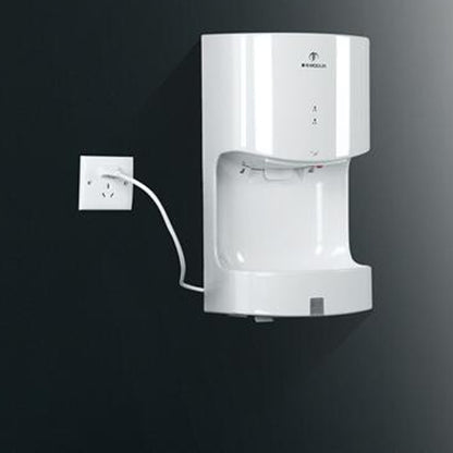 MODUN High Speed Fully Automatic Induction Intelligence Hand Dryer Hot and Cold Hand Dryer for Toilet, size:250*165*470MM(white) - Home & Garden by MODUN | Online Shopping UK | buy2fix