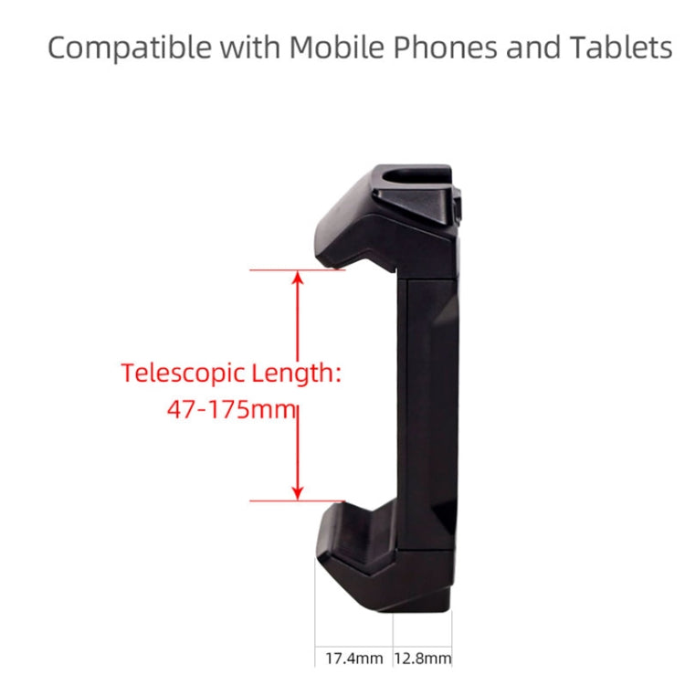 Xiletu Xj-13  Live BroadcastTripod Mount Phone Clamp with 1/4 inch Screw Holes & Cold Shoe Base - Camera Accessories by Xiletu | Online Shopping UK | buy2fix