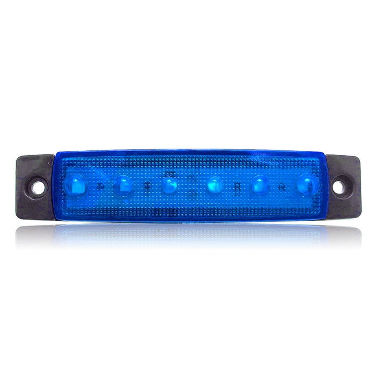 4 PCS 12V 6 SMD Auto Car Bus Truck Wagons External Side Marker Lights LED Trailer Indicator Light Rear Side Lamp(Blue) - Clearance Lights by buy2fix | Online Shopping UK | buy2fix