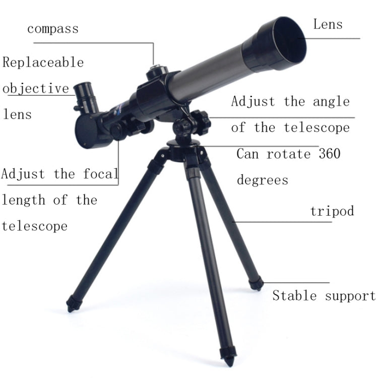 Children Single-Tube Small Astronomical Telescope High-Power High-Definition Science Education Toys - Monocular Binoculars by buy2fix | Online Shopping UK | buy2fix