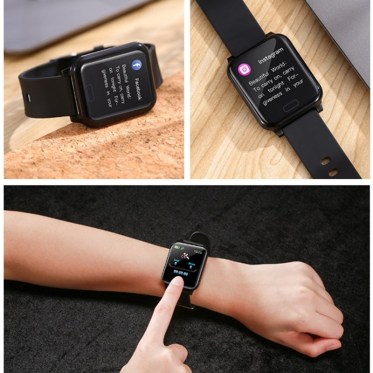 Y12 1.1 inch Screen Smart Bracelet, IP67 Waterproof, Support NFC/ Bluetooth Call/ Sleep Monitoring/ Heart Rate Monitoring/ Blood Pressure Monitoring(Blue) - Smart Wear by buy2fix | Online Shopping UK | buy2fix