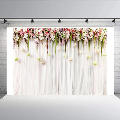 2.1m x 1.5m Flower Wall Simulation Wedding Theme Party Arrangement Photography Background Cloth(W092) - Camera Accessories by buy2fix | Online Shopping UK | buy2fix