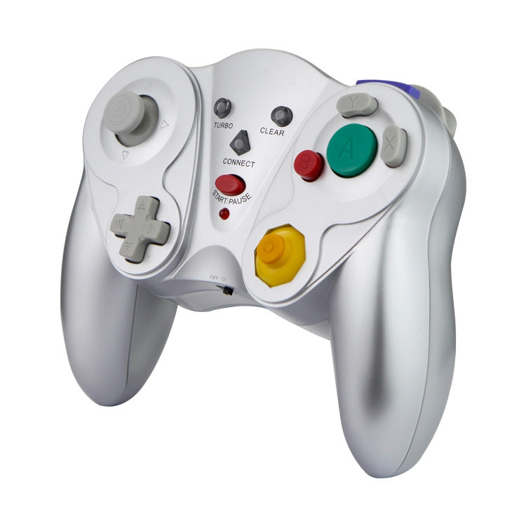 HY-5201 2.4HGz Wireless Gamepad For Nintendo NGC, Color of the product: Silver - Gamepads by buy2fix | Online Shopping UK | buy2fix