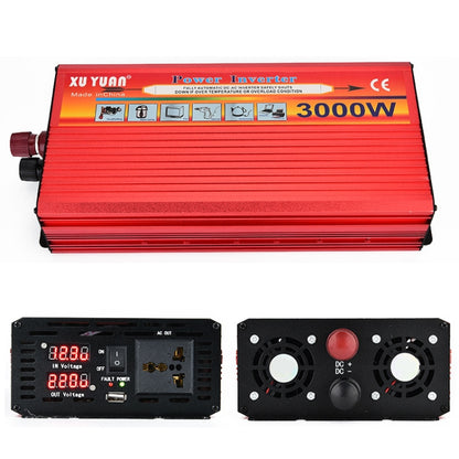 XUYUAN 3000W Inverter LED Display Converter, Specification: 24V to 220V -  by buy2fix | Online Shopping UK | buy2fix