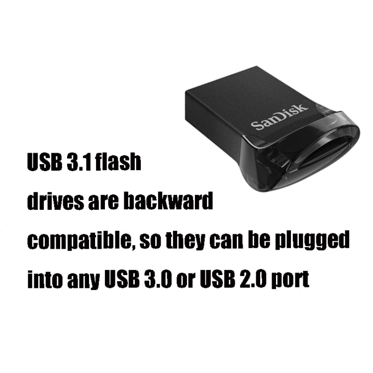 SanDisk CZ430 USB 3.1 Mini Computer Car U Disk, Capacity: 128GB - USB Flash Drives by SanDisk | Online Shopping UK | buy2fix