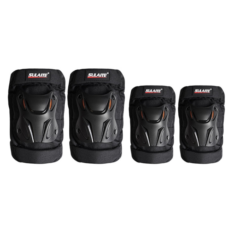 SULAITE Motorcycle Riding Equipment Protective Gear Off-Road Riding Anti-Fall Protector, Specification: Knee Pads+Elbow Pad - Protective Gear by SULAITE | Online Shopping UK | buy2fix