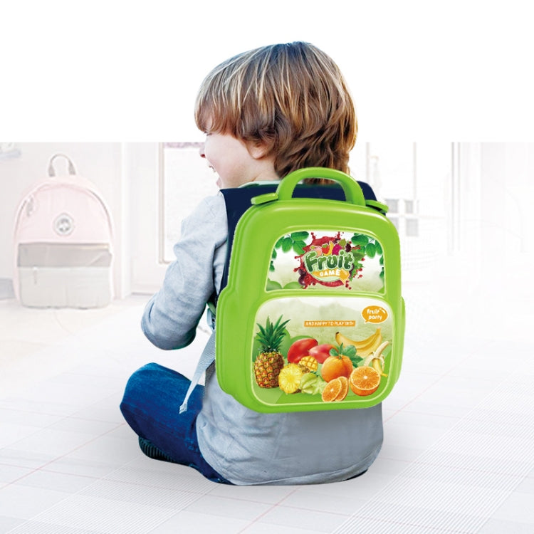 Educational Toys Children Simulation Pretend Play House Toys Kit Backpack(Vegetable and Fruit) - Pretend Play Toys by buy2fix | Online Shopping UK | buy2fix