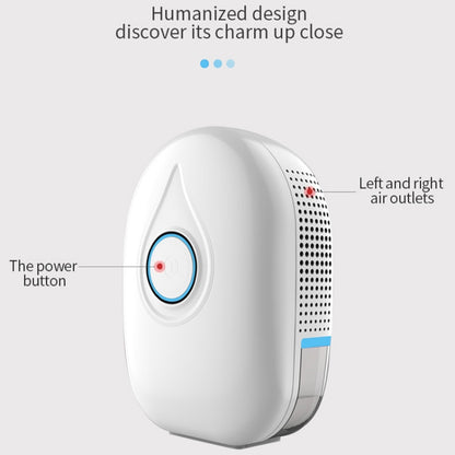 GZ-1901 Semiconductor Mini Dehumidifier Household Small Dehumidifier Bedroom Dehumidifier Moisture Absorber, Product specification: UK Plug(Fresh Blue) - Home & Garden by buy2fix | Online Shopping UK | buy2fix