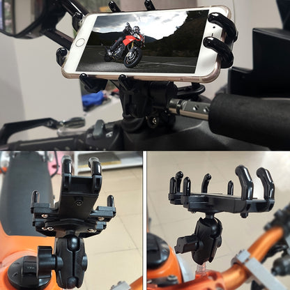 N-STAR Motorcycle Bicycle Composite Version Of Mobile Phone Bracket Multifunctional Accessories Lightweight Riding Equipment(Large Horseshoe) - Holders by N-STAR | Online Shopping UK | buy2fix