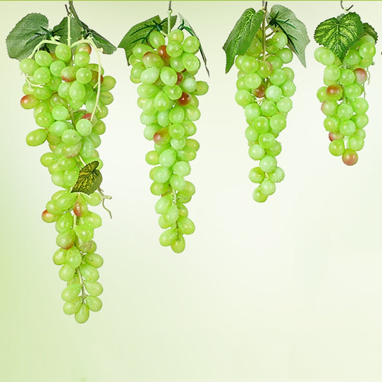 4 Bunches 36 Green Grapes Simulation Fruit Simulation Grapes PVC with Cream Grape Shoot Props - Camera Accessories by buy2fix | Online Shopping UK | buy2fix