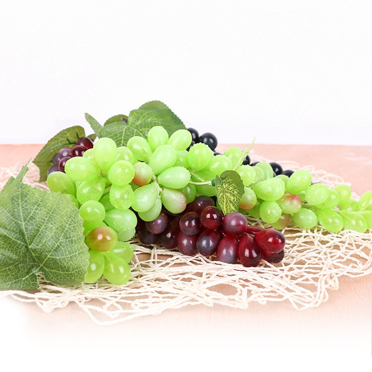 2 Bunches 85 Black Grapes Simulation Fruit Simulation Grapes PVC with Cream Grape Shoot Props - Camera Accessories by buy2fix | Online Shopping UK | buy2fix