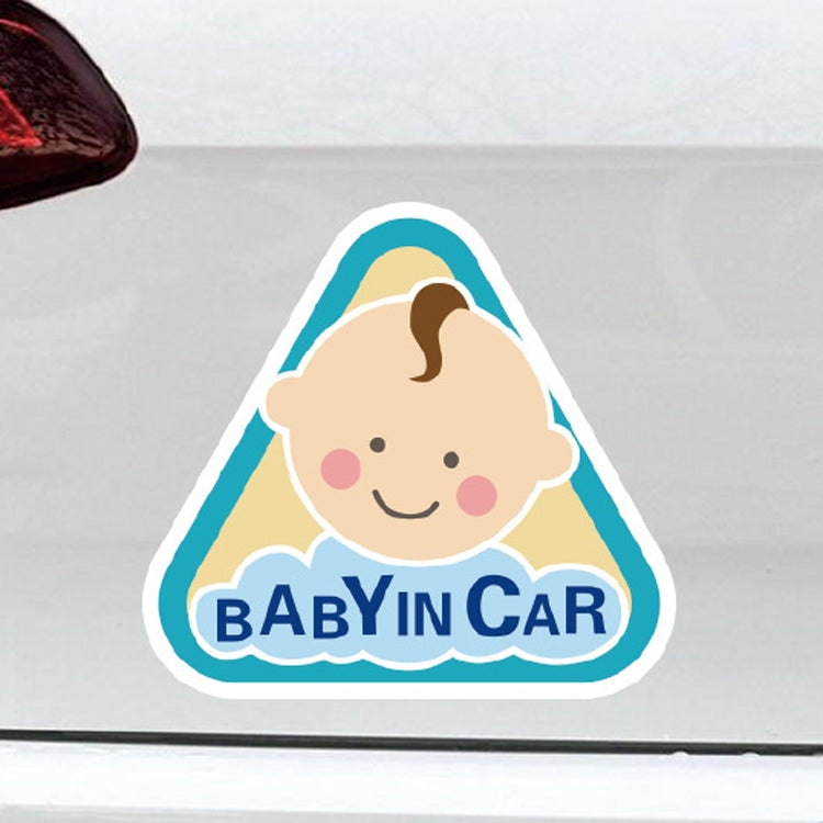 10 PCS There Is A Baby In The Car Stickers Warning Stickers Style: CT203 Baby K Boy Magnetic Stickers - Warning Sticker by buy2fix | Online Shopping UK | buy2fix