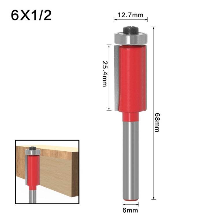 3 PCS Woodworking Engraving Milling Cutter Trimming Machine Alloy Cutter Head, Model: 6x1/2mm - Others by buy2fix | Online Shopping UK | buy2fix