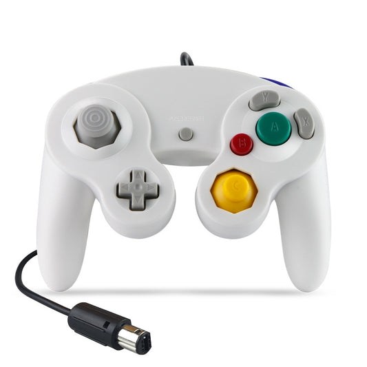 2 PCS Single Point Vibrating Controller Wired Game Controller For Nintendo NGC / Wii, Product color: White - Gamepads by buy2fix | Online Shopping UK | buy2fix