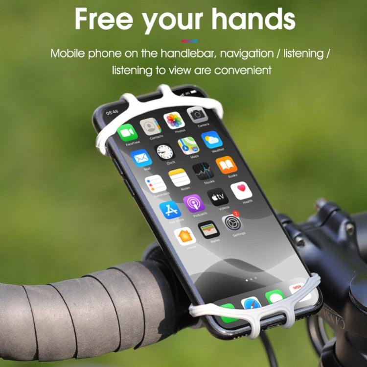 2 PCS Multifunctional Silicone Bicycle Mobile Phone Holder Motorcycle Riding Navigation Fixed Bracket(Orange) - Holders by buy2fix | Online Shopping UK | buy2fix