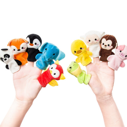 Animal Finger Dolls Plush Toys For Preschool Education, Height: 7.5cm(10 PCS/Set Finger Doll) - Soft Toys by buy2fix | Online Shopping UK | buy2fix