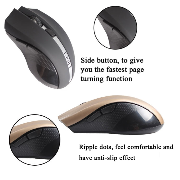 T-WOLF Q5 2.4GHz 5-Buttons 2000 DPI Wireless Mouse Silent And Non-Light Gaming Office Mouse For Computer PC Laptop(Red) - Wireless Mice by T-WOLF | Online Shopping UK | buy2fix