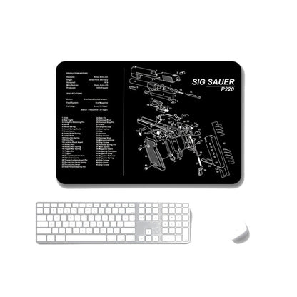 2 PCS Heat Transfer Non-Slip Single-Sided Office Gaming Mouse Pad 4mm(SPS-SigP220) - Mouse Pads by buy2fix | Online Shopping UK | buy2fix