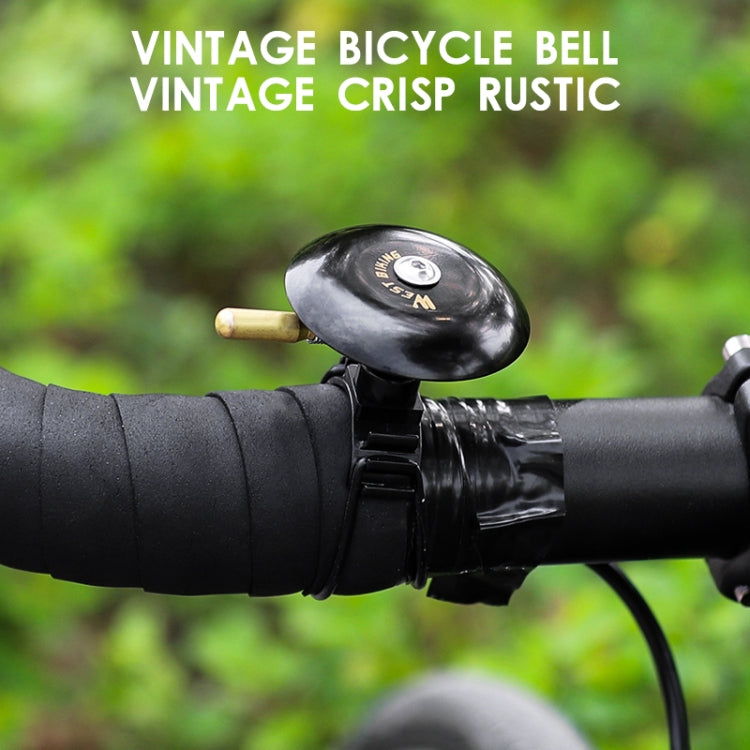 WEST BIKING P0706046B Biking Bike Bell Mountain Earth Road Dead Fly Vintage Bell(Golden) - Bicycle Bells by WEST BIKING | Online Shopping UK | buy2fix