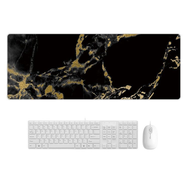 400x900x5mm Marbling Wear-Resistant Rubber Mouse Pad(Black Gold Marble) - Mouse Pads by buy2fix | Online Shopping UK | buy2fix