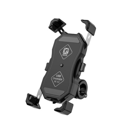 Kewig Motorcycle Outdoor Riding Four-Claw Fixed Mobile Phone Bracket QC3.0 Fast Charging Waterproof Holder(M11-B) - Holder by buy2fix | Online Shopping UK | buy2fix