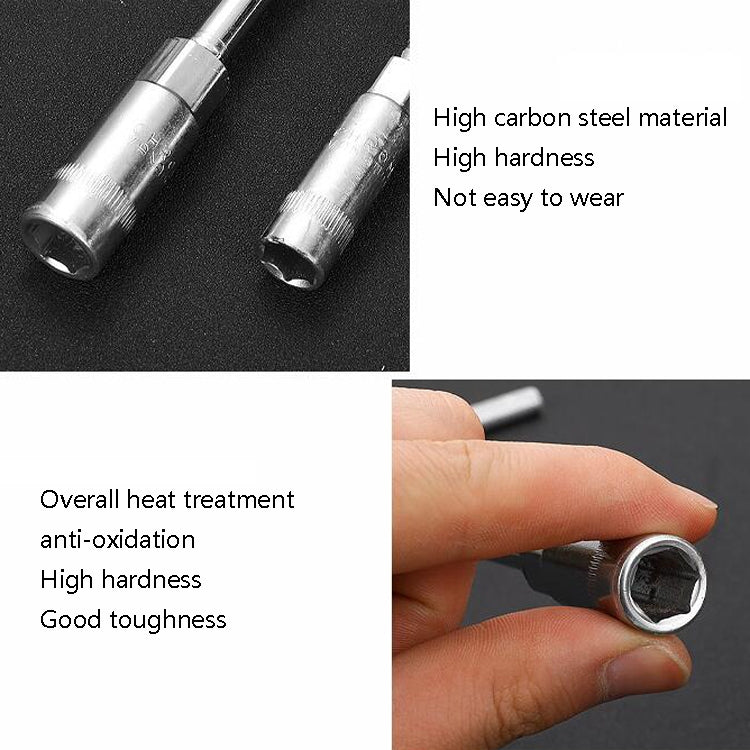 4 PCS T-Wrench Car Assembly Repair Sleeve Wrench Hexagon Lengthening Socket, Specification: 18mm - In Car by buy2fix | Online Shopping UK | buy2fix