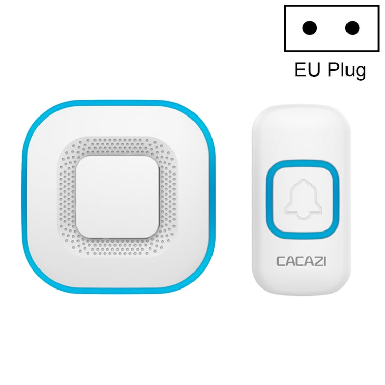 CACAZI V028F Wireless Music Doorbell without Battery, Plug:EU Plug(White) - Security by CACAZI | Online Shopping UK | buy2fix