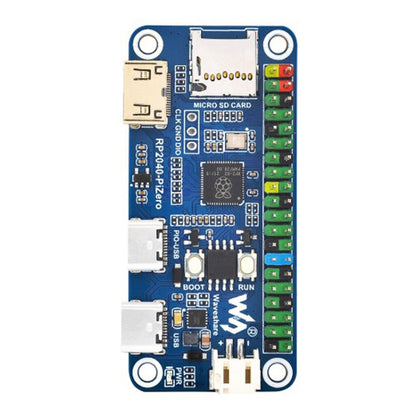 Waveshare 25506 RP2040-PiZero Development Board, Based On Raspberry Pi RP2040, 264KB SRAM And 16MB - Modules Expansions Accessories by Waveshare | Online Shopping UK | buy2fix